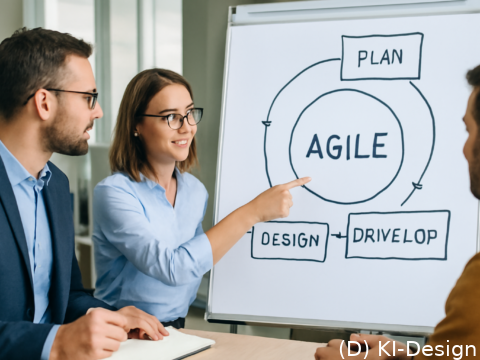 Agile Methoden: Flexibilität und Kundenzufriedenheit als Schlüssel zum Markterfolg für Unternehmen.