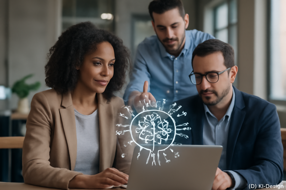 Künstliche Intelligenz: Schlüssel zur Effizienz und Zusammenarbeit im Teamkontext.